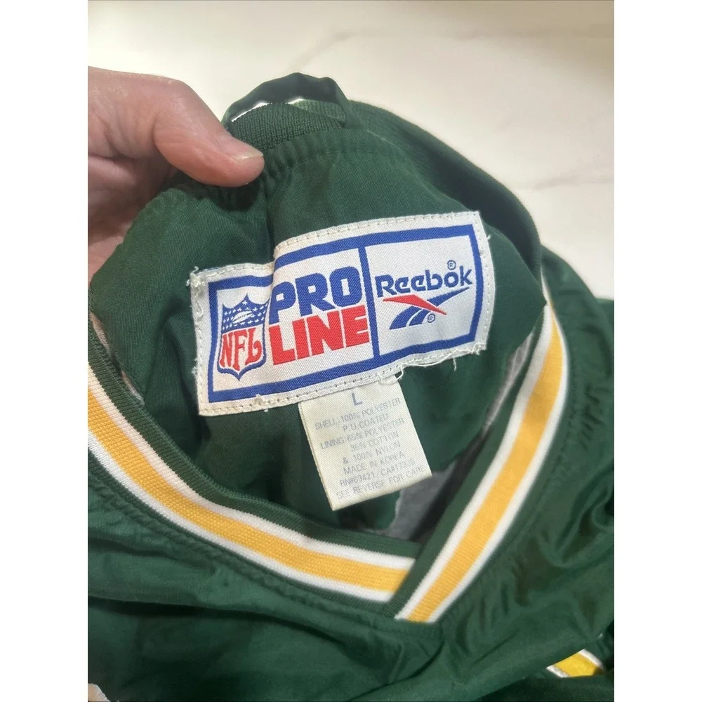 Champion Pro Line NFL‎ Green Bay Packers Pullover Vintage 90s Jacket Mens Size L